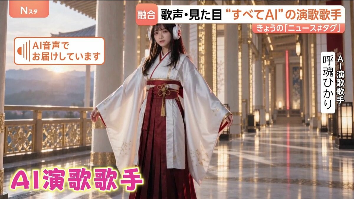 100年先の未来へ “Neoこぶし” AI演歌歌手デビュー決定!