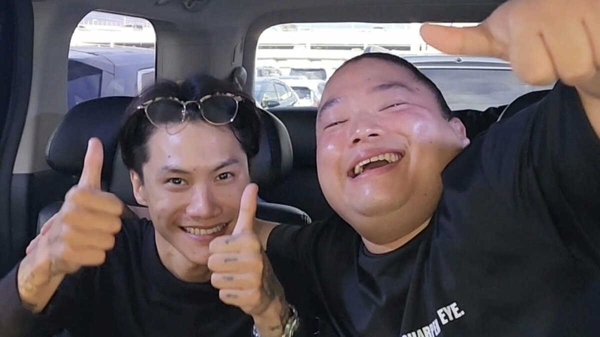 VIVANT【 ドラム&チョッキー 】タナパックさん来日・お迎え車内でダンス動画 フォロワー歓迎〝超ナカヨシ超ナカヨシ〟