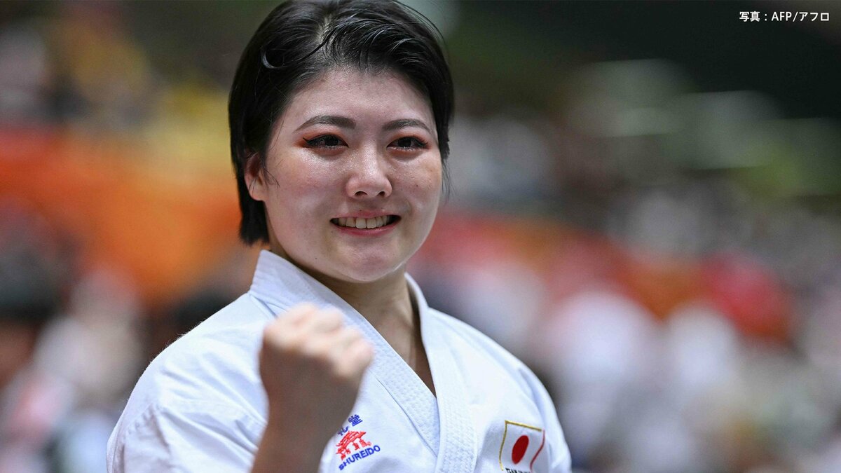 空手・初出場の尾野真歩が金メダル! 日本女子金メダル第1号 女子個人形で表彰台【アジア大会】