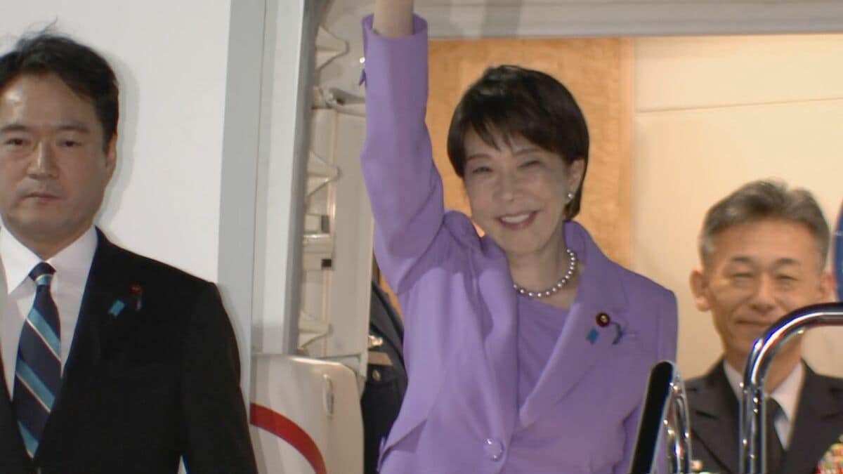 【速報】高市総理がアメリカ・ニューヨークへ出発 国連総会の一般討論演説で「北朝鮮による拉致の問題を訴えたい」