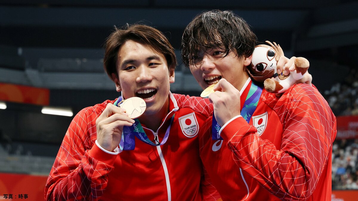 メダルラッシュの競泳、4日目は100mバタ・光永翔音の金など8個のメダル!鈴木聡美も2個目で日本の通算は25個に【アジア大会】