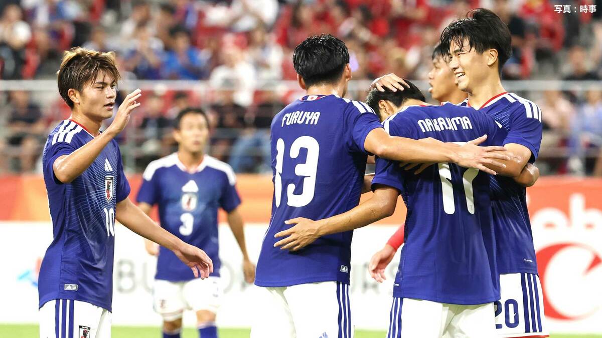 サッカー男子日本代表がグループ首位通過!タイとの全勝決戦に勝利 中島洋太朗が先制ゴール 準々決勝は北朝鮮と対戦【アジア大会】