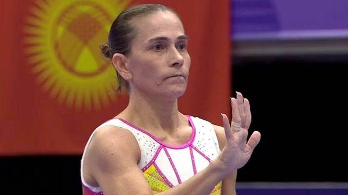体操女子種目別 跳馬 51歳・チュソビチナが13.199の5位、“レジェンド”の演技に会場からは大歓声と大きな拍手【アジア大会】