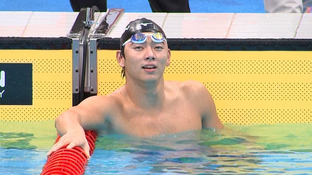 前日に100バタ金の光永翔音が大会記録&全体トップで決勝進出 男子50mバタフライ【アジア大会】