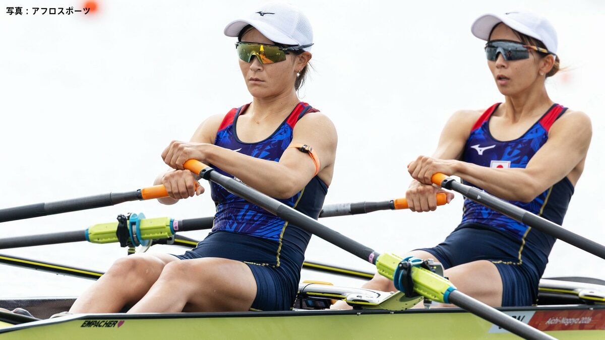 女子軽量級ダブルスカルの米澤・冨田ペアが3大会ぶりの銅メダル ローイングのメダルは“史上初”を含む銅3個【アジア大会】
