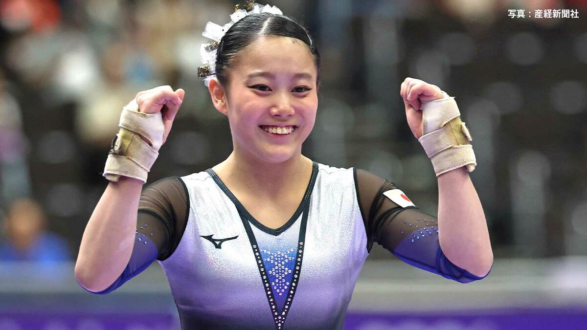 体操女子種目別段違い平行棒 西山実沙が銀メダル、今大会3つ目のメダル獲得、日本勢2大会連続の表彰台【アジア大会】