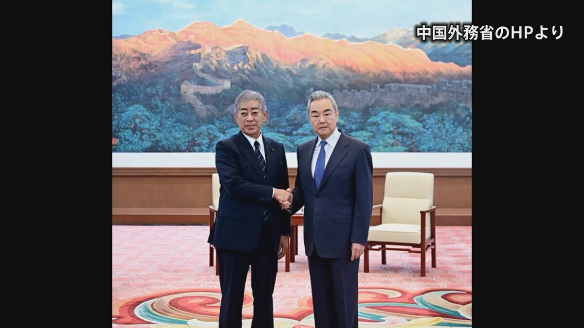 中国の王毅外相が岩屋前外務大臣と会談 台湾有事発言後に初 日本批判の一方…河野元衆院議長を評価