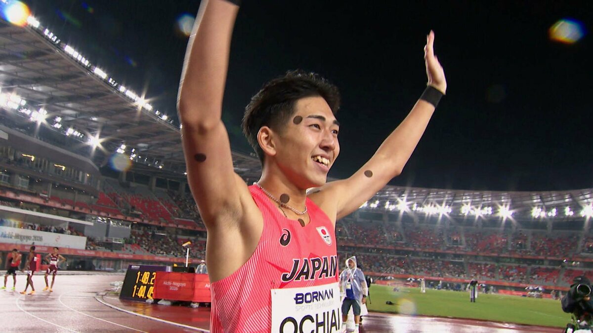 落合晃が快挙!男子800mで大会新、1分44秒48の金メダル 同種目では日本勢64年ぶり【アジア大会】
