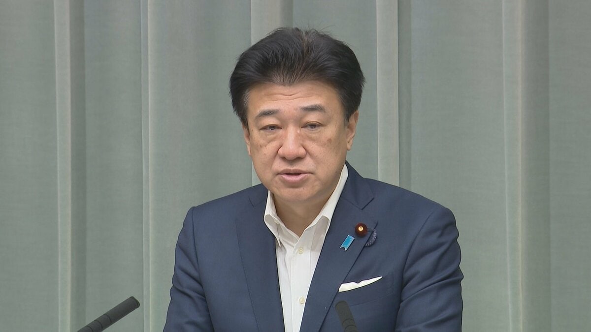 木原官房長官「沖縄県の一層の発展に取り組んでいかれることを期待」 古謝玄太氏がきょう沖縄県知事に就任