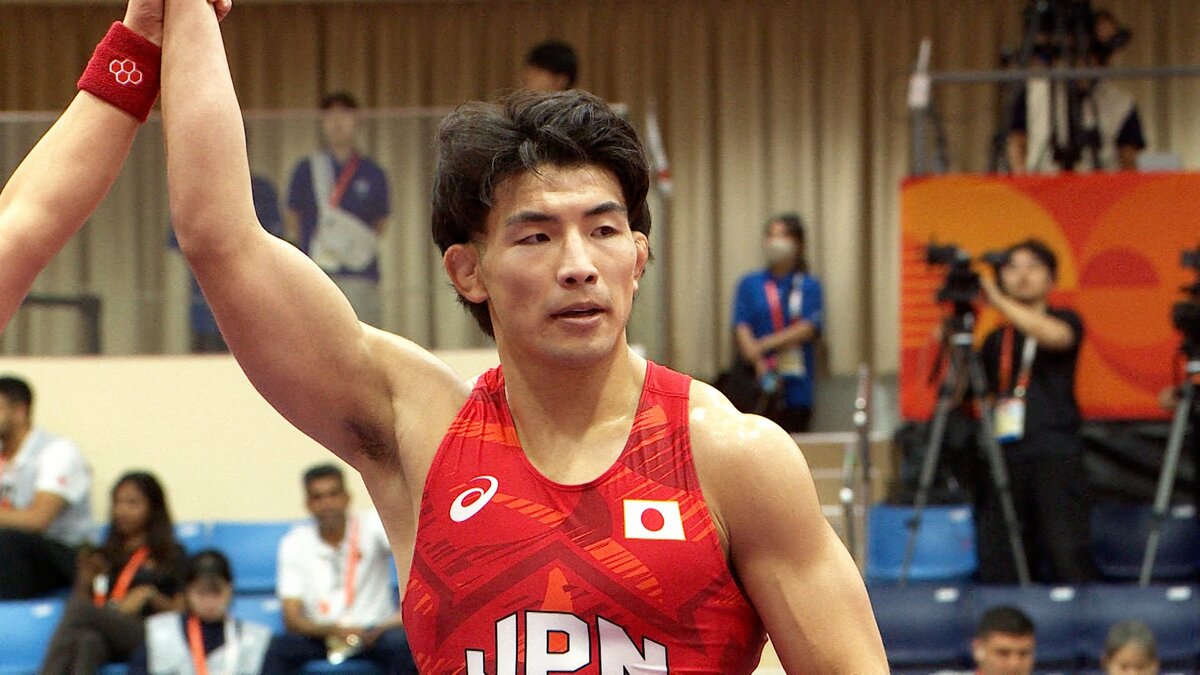男子フリースタイル86kg級で石黒隼士が銀メダル　日本勢40年ぶりの銀、イランが驚異の6連覇【アジア大会・レスリング】