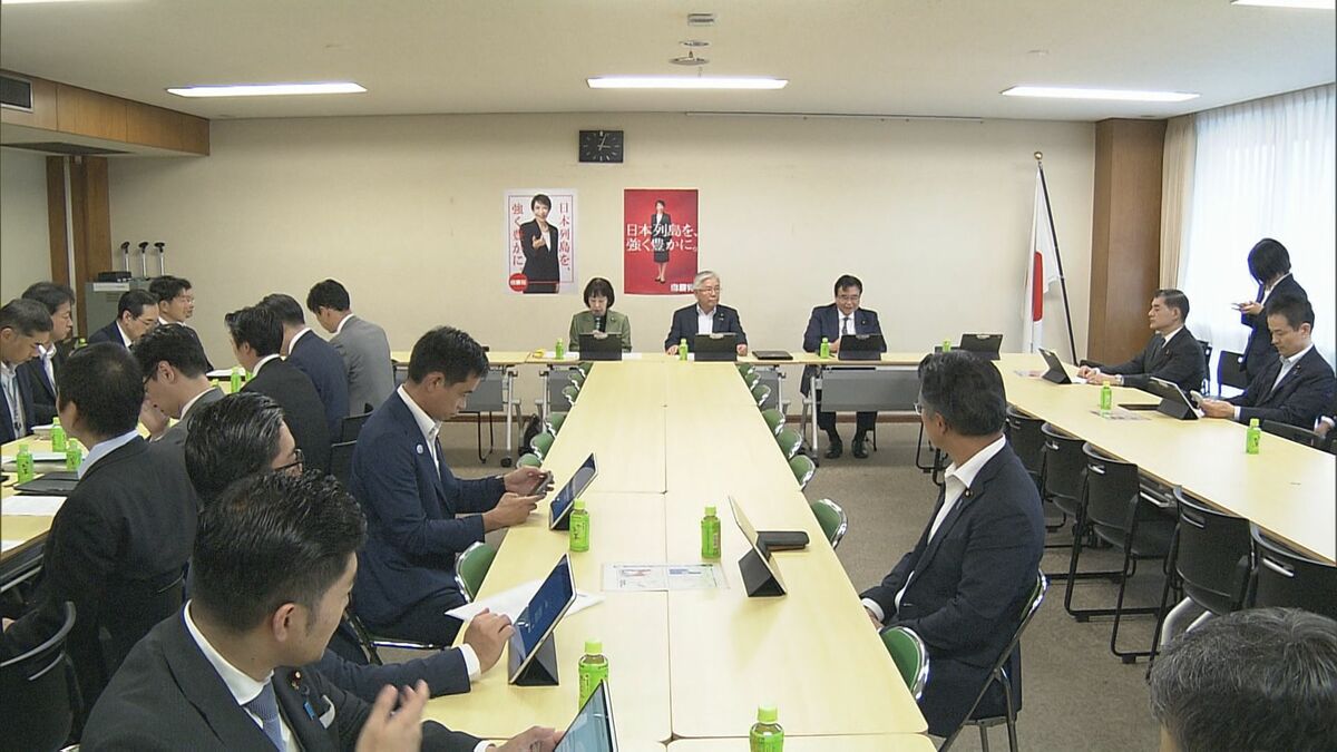 食料品の消費税減税法案　自民党の会合で了承　来年4月から2年間、1％に引き下げ