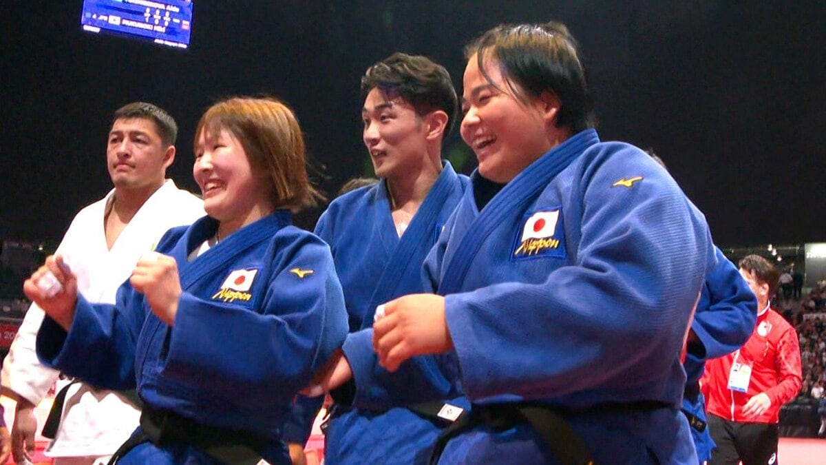 柔道・男女混合団体、日本が3連覇で有終の美 圧巻の4連勝でカザフスタンに勝利 今大会9個目の金メダル【アジア大会】