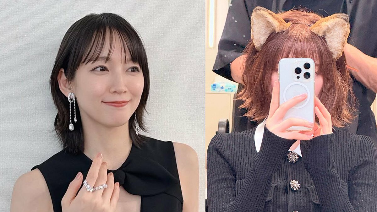 【 吉岡里帆 】 “どんぎつね”のヘアスタイル模索で絶賛悩み中「次の髪型どれが良い?」 可愛すぎる自撮りショットにファン歓喜