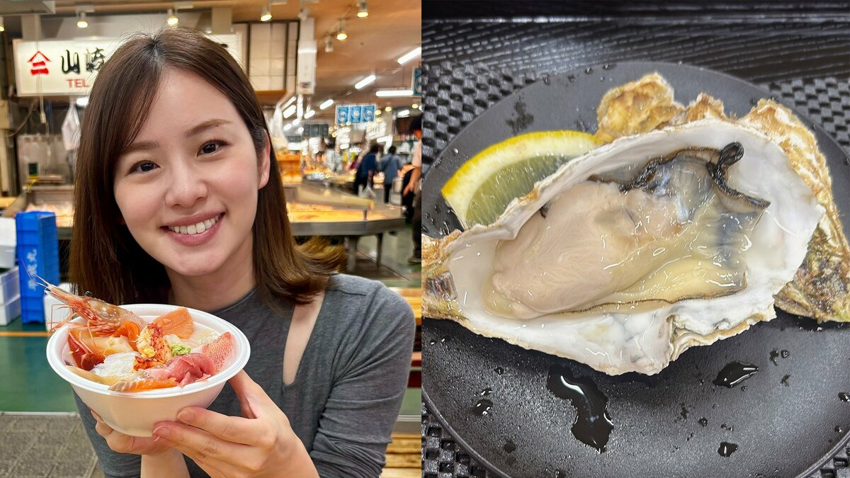 【 原千晶 】　「北海道はご飯も美味しいーーーっ」道東グルメを満喫　海鮮丼・毛カニラーメン・ウイスキーなど豪華ショット公開
