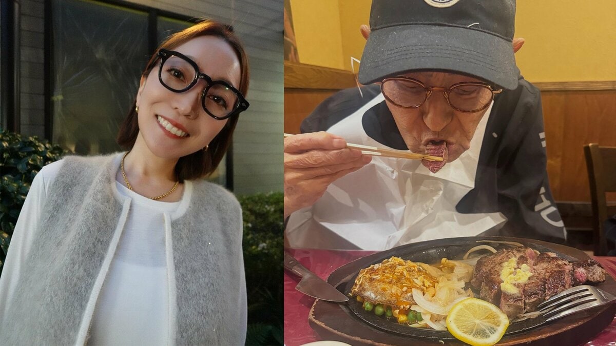 【 加藤綾菜 】83歳の夫・加藤茶が〝厚切りステーキ完食!ペロリ〟写真公開 「100才までステーキたべに行こうね!」〝秋服爆買い〟も「カトちゃんが幸せならよいです 笑」