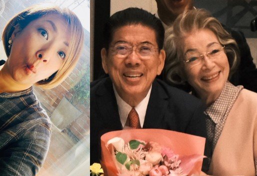 西川きよし・ヘレン夫妻の長女【西川かの子】母・ヘレンさん80歳の誕生日の両親2ショットを公開「夫婦揃って80歳。夫婦足したら160歳。共に歩んで60年。」