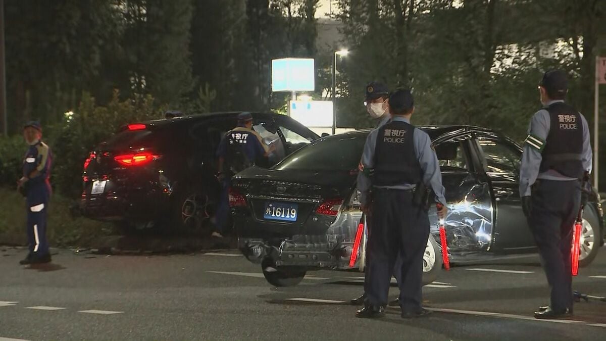 外務省前で外交ナンバーの車と乗用車が衝突 4人軽傷でうち1人はロシア大使館関係者か 東京・千代田区