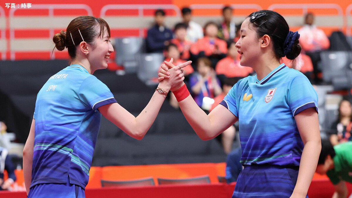 張本美和＆早田ひなの“みわひな”ペアが決勝進出！中国ぺアを圧倒し3－1で勝利【卓球WTTチャイナスマッシュ】