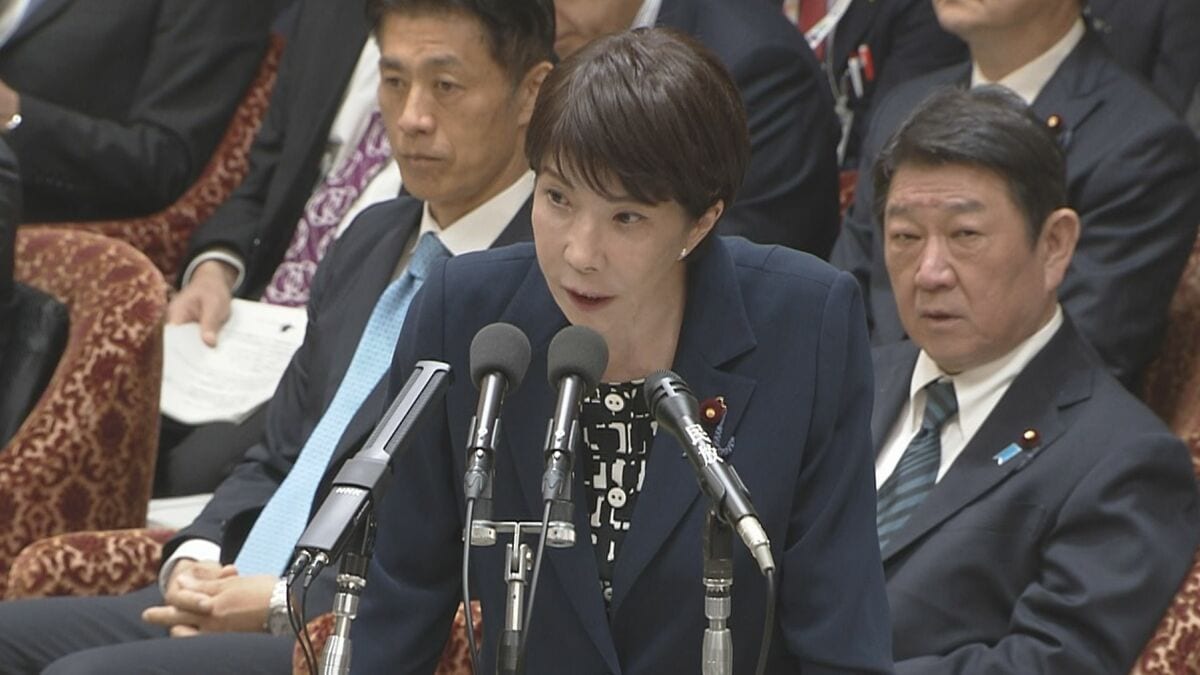高市総理「確信持って公選法違反とは申し上げられない」簗大臣のシャトルバス無料送迎問題めぐり 簗氏は答弁を修正 衆・予算委員会