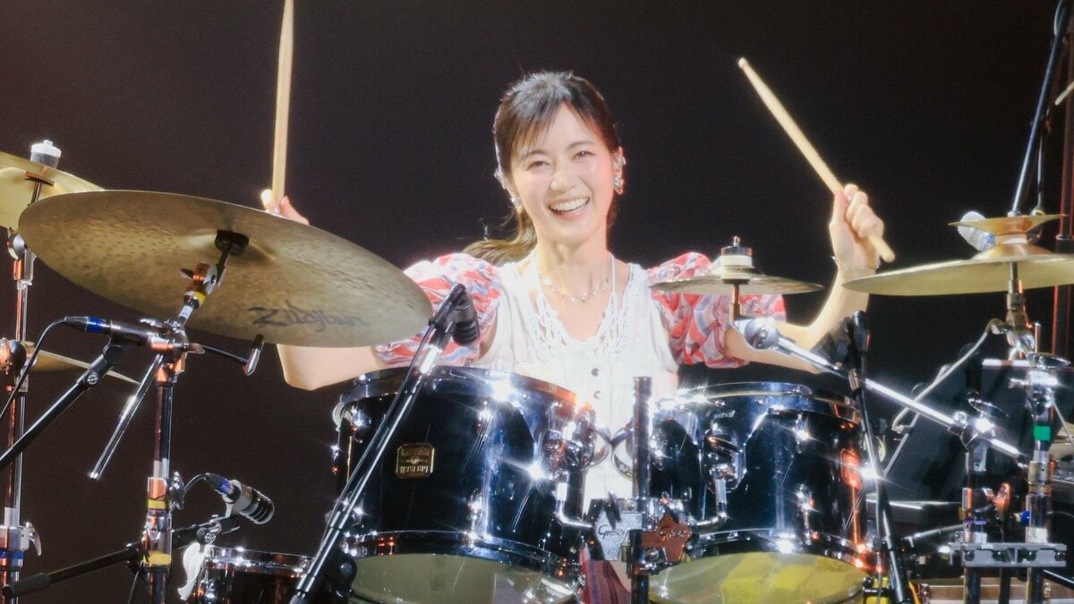 ドラム奮闘【 生田絵梨花 】ツアー完走を報告〝ポニーテールがもげそうなくらい〟本番で夢中にプレイ　フォロワー感嘆「ドラム、かっこよかった～」