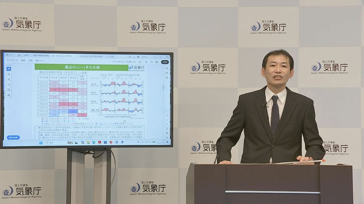 11月～来年1月　太平洋側でも降水量多く“冬晴れ”少ない予想　初日の出も黄色信号？！　全国的に高温傾向続く　気象庁3か月予報