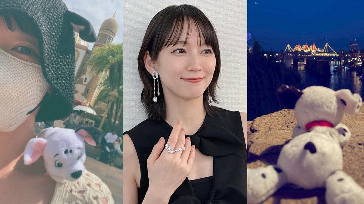 【 吉岡里帆 】 ディズニーシーで“ぬい活”満喫「ラッキーとシンバとフィガロが好き」 愛らしいショットにファン「ラッキーをお供にディズニー旅行」「ぬい活も可愛い」と反響