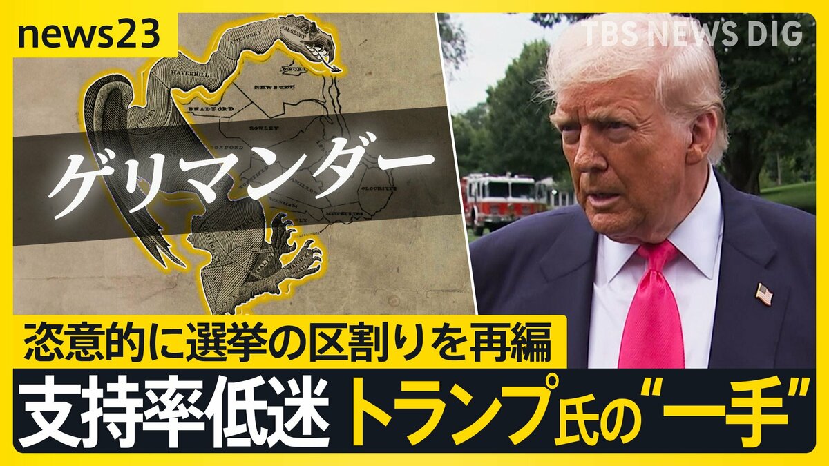 【アメリカ中間選挙】「勝つため何でもする」トランプ氏の奇策“ゲリマンダー”とは?政治家が有権者を選ぶ異例の事態【news23】