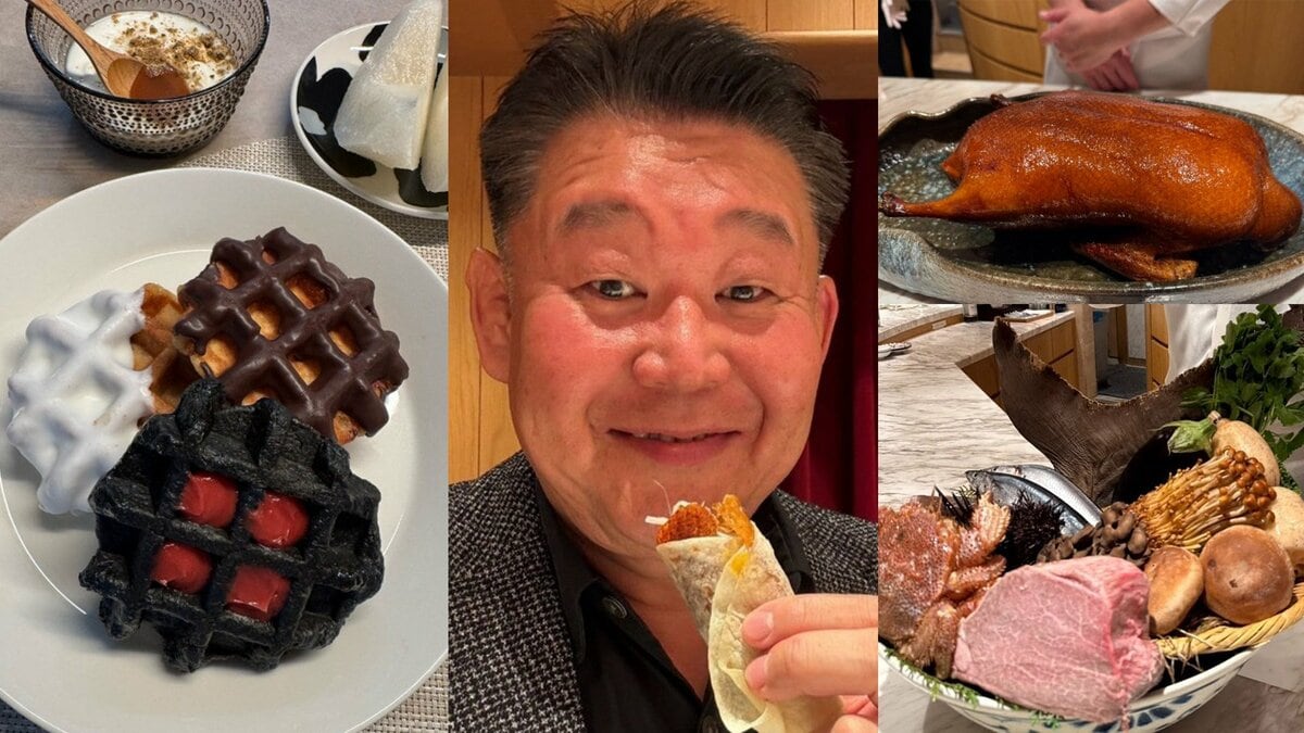 【 花田虎上 】 高級食材ずらりのオープンキッチン中華に大興奮 豪快な北京ダックに「最高に楽しかったです!」 朝は長女お気に入りのワッフル満喫