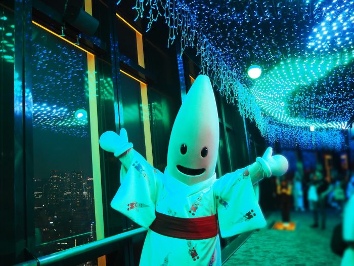 恋するハミガキ『デンティス』コラボ「東京タワー天の川イルミネーション」開催中!公式キャラ“ノッポン”も短冊に恋のお願い