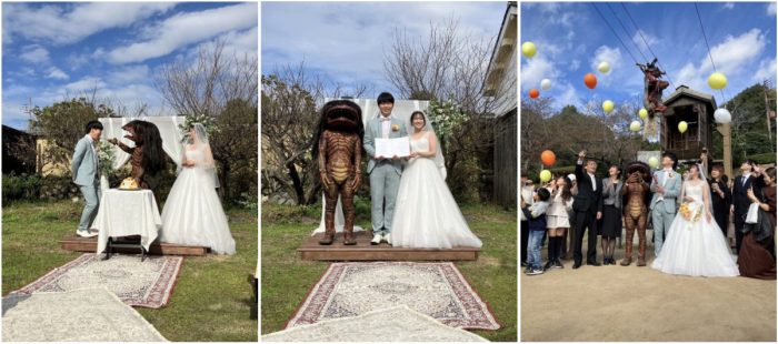 年2回だけの特別な誓い、河童のガジロウが祝う文化財ウエディング