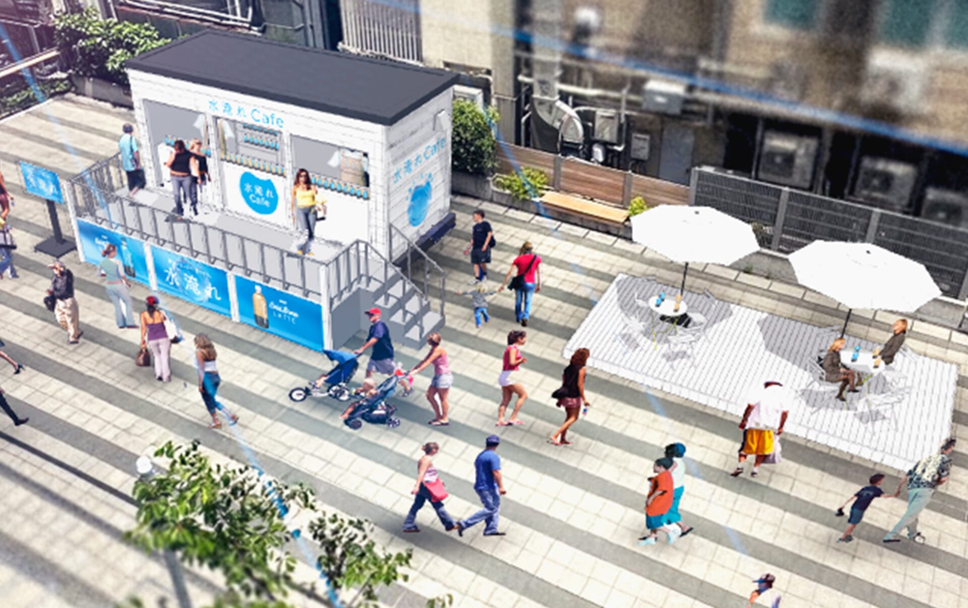 渋谷に「海の家」が!?暑い夏を先取りする『水淹れCafe』が期間限定OPEN