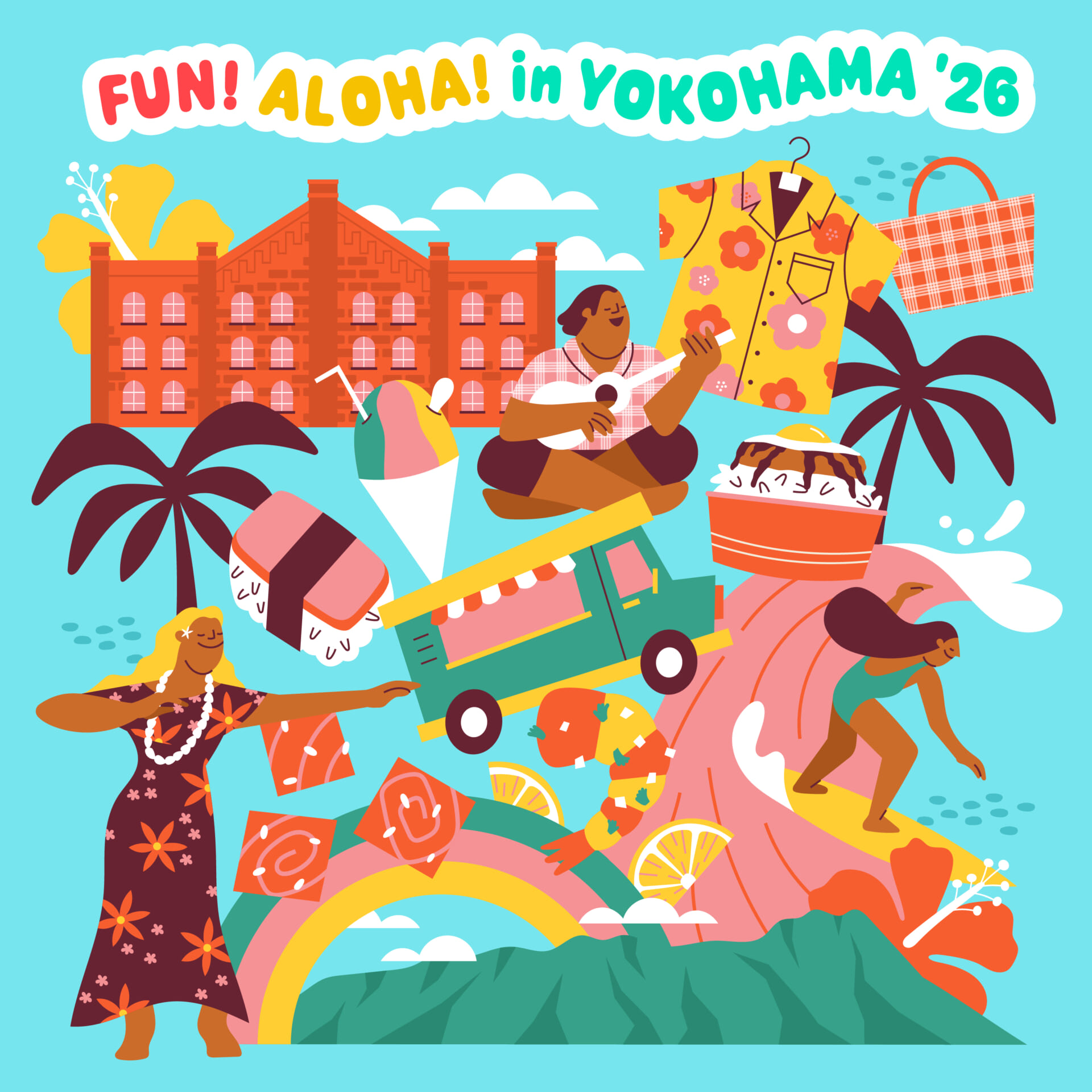 横浜赤レンガ倉庫でハワイのグルメ・ファッション・カルチャーを体感！「FUN! ALOHA! 2026 in YOKOHAMA」が7月17日より開催