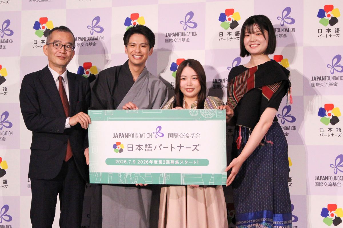 森崎ウィンが浴衣姿で登壇!『日本語パートナーズ』アンバサダー就任記者発表会