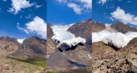 キルギスタンの雪崩映像が凄い！予想を遥かに超える威力に驚愕