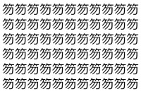 【脳トレ】「笏」の中に紛れて1つ違う文字がある！？あなたは何秒で探し出せるかな？？【違う文字を探せ！】