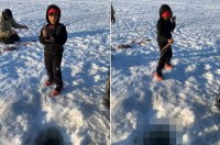 まさかの釣果！！初めて穴釣りをした6歳の少年！釣り上げた獲物のあまりのデカさに引いてしまいました！