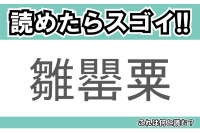 【読めたらスゴイ！】「雛罌粟」とは一体何のこと！？心の平穏・いたわり・恋の予感といった花言葉がある春の花のことですが・・・この漢字を読めますか？