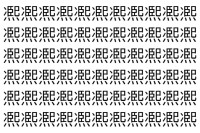 【脳トレ】「凞」の中に紛れて1つ違う文字がある！？あなたは何秒で探し出せるかな？？【違う文字を探せ！】