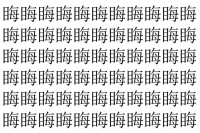 【脳トレ】「䀲」の中に紛れて1つ違う文字がある！？あなたは何秒で探し出せるかな？？【違う文字を探せ！】