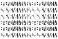 【脳トレ】「㸵」の中に紛れて1つ違う文字がある！？あなたは何秒で探し出せるかな？？【違う文字を探せ！】