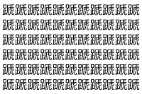 【脳トレ】「蹏」の中に紛れて1つ違う文字がある！？あなたは何秒で探し出せるかな？？【違う文字を探せ！】