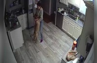 出張中に自宅の防犯システムが作動！？慌ててスマホで監視カメラを確認するとまさかの光景が！