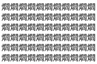 【脳トレ】「爓」の中に紛れて1つ違う文字がある！？あなたは何秒で探し出せるかな？？【違う文字を探せ！】