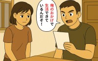 俺が働いてるから生活できてる？発言に、静かに提出“収入証明書”