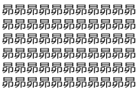 【脳トレ】「昴」の中に紛れて1つ違う文字がある！？あなたは何秒で探し出せるかな？？【違う文字を探せ！】