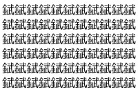 【脳トレ】「錻」の中に紛れて1つ違う文字がある！？あなたは何秒で探し出せるかな？？【違う文字を探せ！】