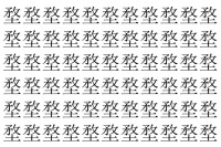 【脳トレ】「堥」の中に紛れて1つ違う文字がある！？あなたは何秒で探し出せるかな？？【違う文字を探せ！】
