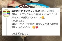 【過去の人気記事】母親にアイスを半分あげたら、想像のななめ上を行く方法で半分にして返された！斬新すぎるはんぶんことは