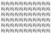 【脳トレ】「袧」の中に紛れて1つ違う文字がある！？あなたは何秒で探し出せるかな？？【違う文字を探せ！】