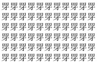 【脳トレ】「䍓」の中に紛れて1つ違う文字がある！？あなたは何秒で探し出せるかな？？【違う文字を探せ！】